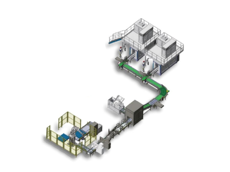 全自動重袋裝箱碼垛線